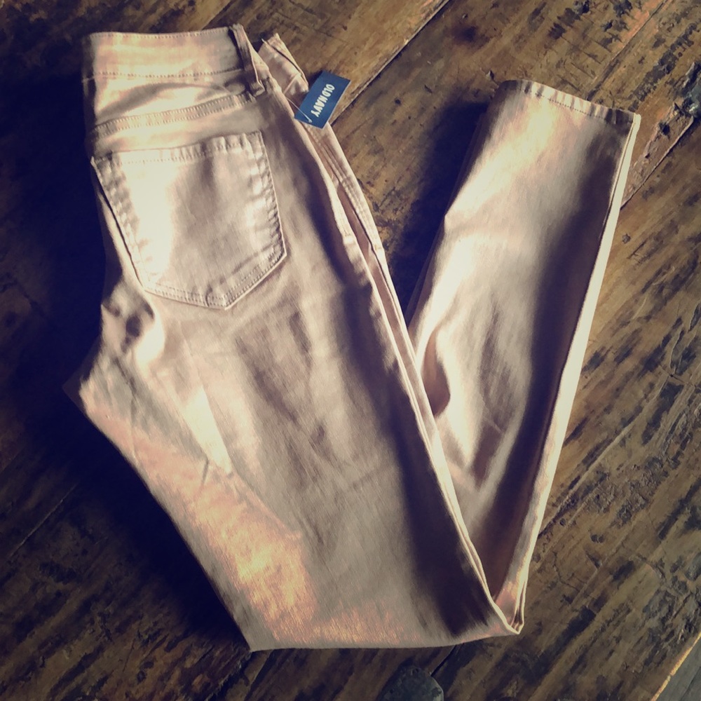 Gold Metallic Jeans